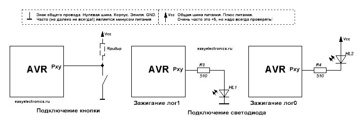 Подключение кнопки к микроконтроллеру Подключение микроконтроллера. Ликбез.