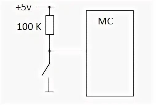 Подключение кнопки к микроконтроллеру pullup - Connecting push button to a controller pin - Electrical Engineering Sta