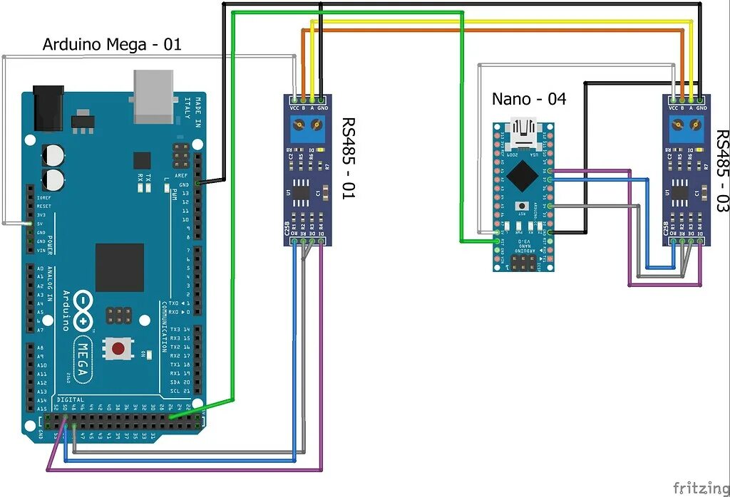 Подключение кнопки к нано RS485 communication, Reset Pin not working - Networking, Protocols, and Devices 