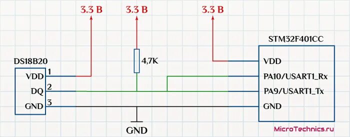 Подключение кнопки к stm32 Подключение датчика температуры DS18B20 к STM32. Модуль KY-001.