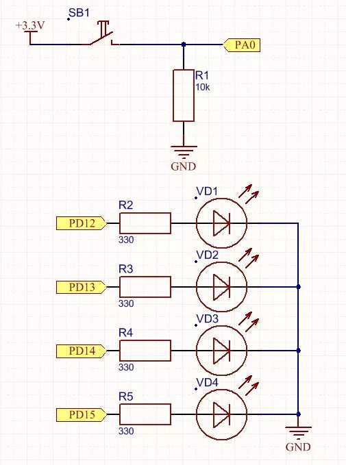 Подключение кнопки к stm32 STM32. Урок 2. Порты ввода/вывода