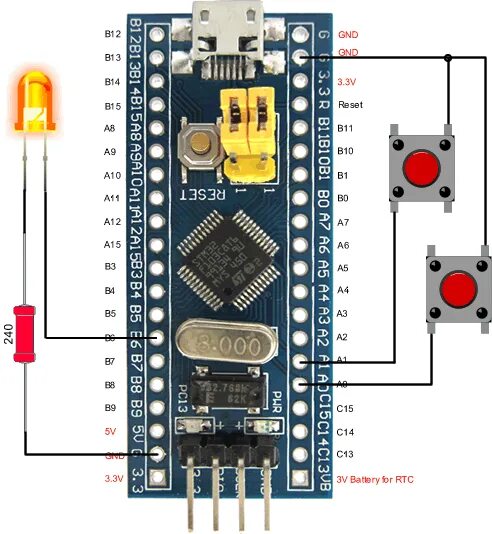 Подключение кнопки к stm32 12. STM32. Програмування STM32F103. TIMER. PWM - Avislab - сайт для палких паяль