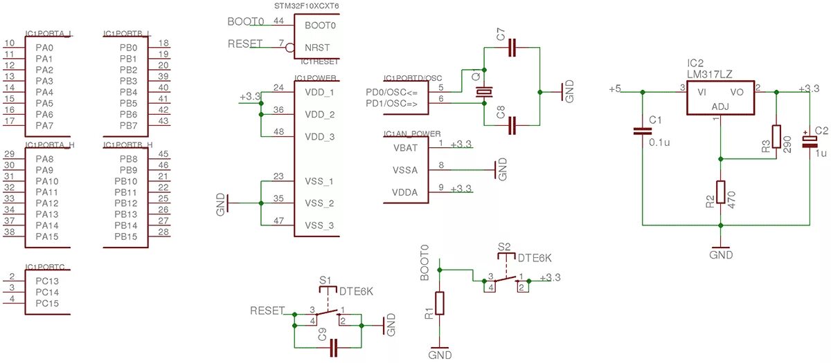 Подключение кнопки к stm32 ARM. STM32 быстрый старт