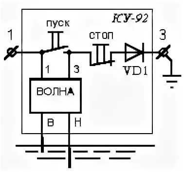 Подключение кнопки ку 91 схема подключения Новое устройство автоматизации шахтного участкового водоотлива Волна