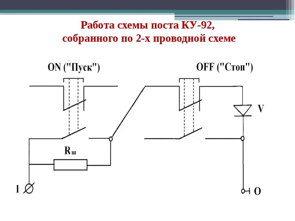 Подключение кнопки ку 91 схема подключения Схемы кнопок управления