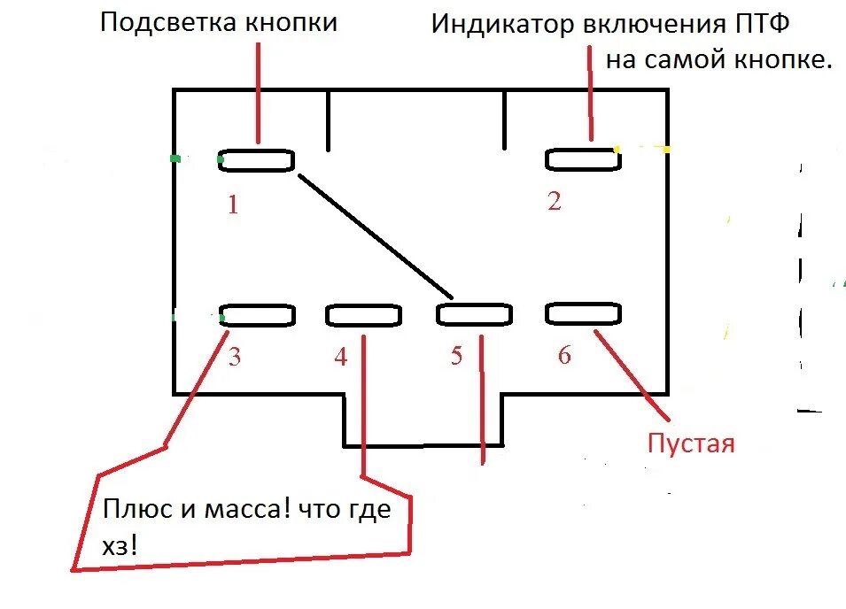 Правильное подключение кнопки ПТФ - Hyundai Accent (2G), 1,5 л, 2006 года электр