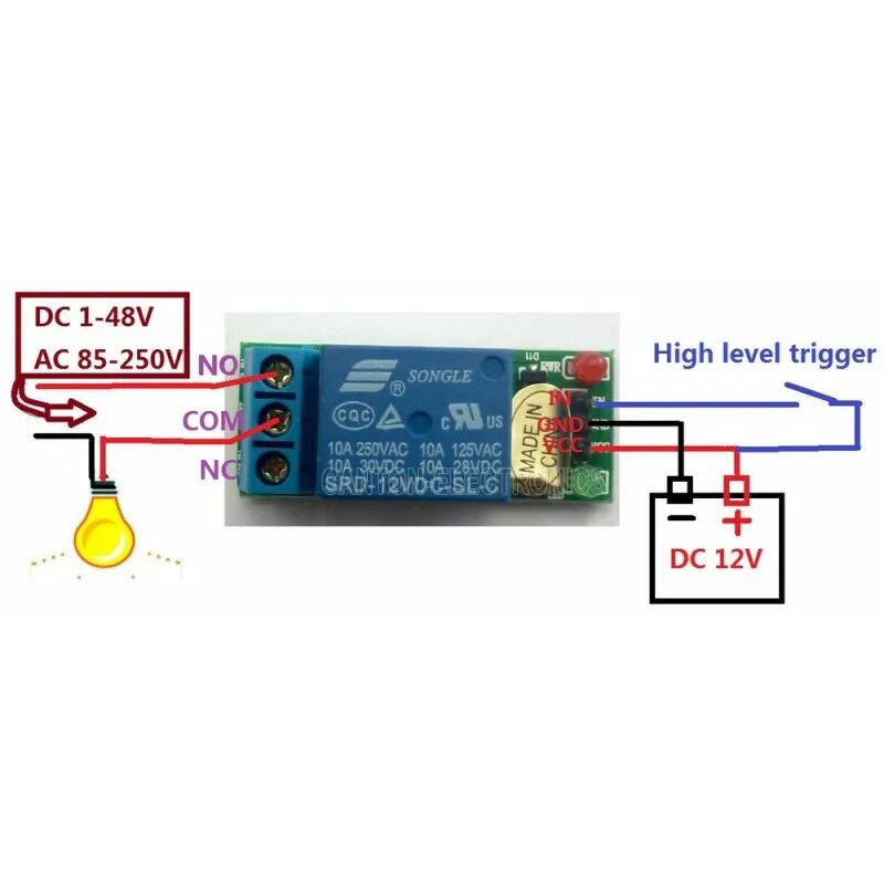 Подключение кнопки nc no Identification branchement relais - Français - Arduino Forum