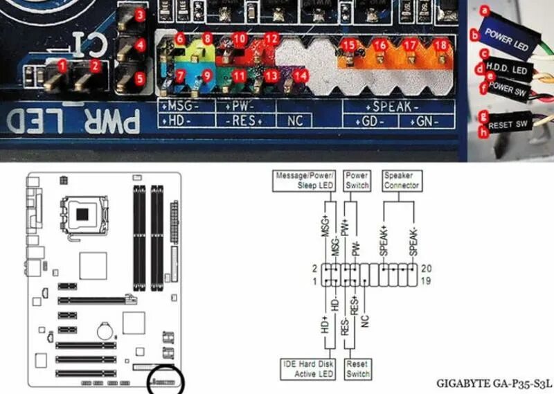 Подключение кнопки питания к материнской плате gigabyte Ответы Mail.ru: Как называется разьем на мат плате куда подключается управление 