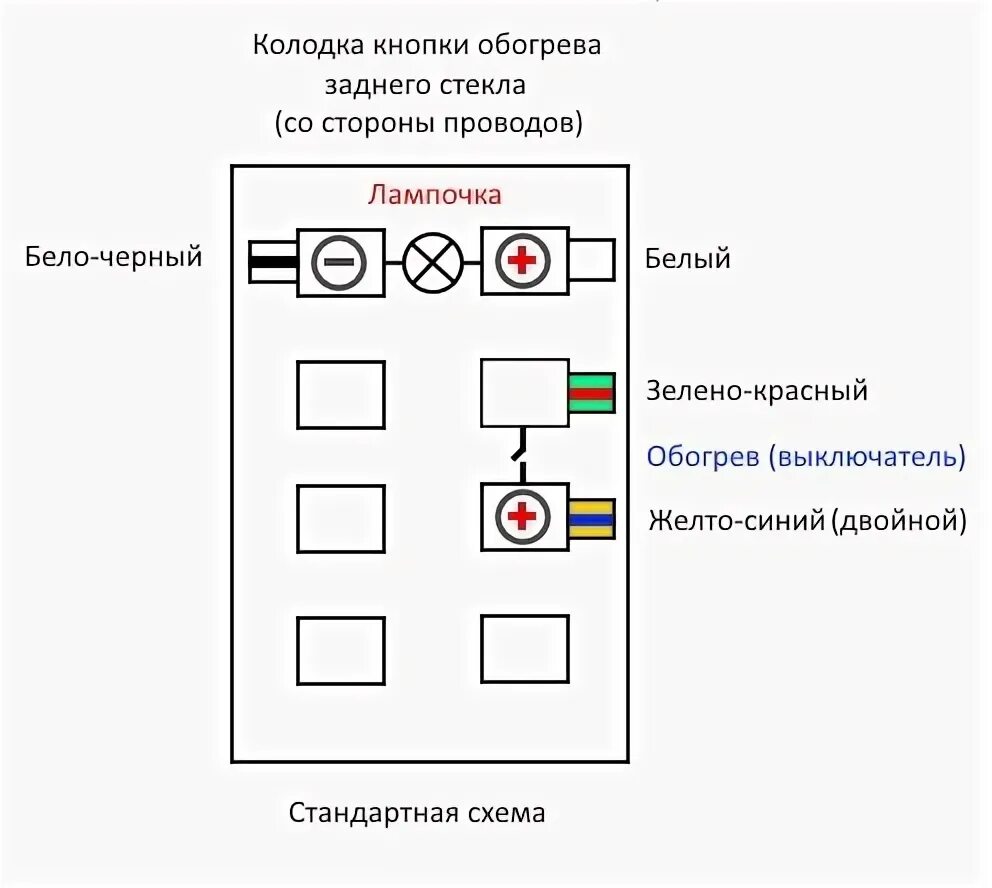 Подключение кнопки подогрева заднего стекла подогрев Зеркал - Lada 21070, 1,5 л, 2000 года тюнинг DRIVE2