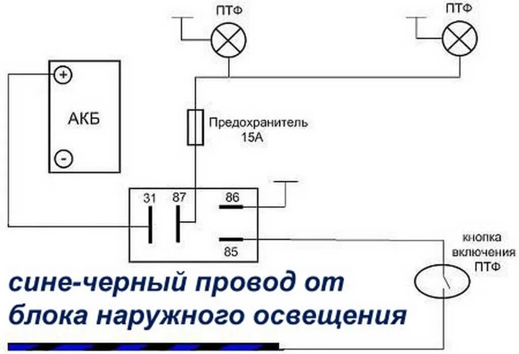 Подключение кнопки противотуманных фар гранта Как подключить туманки на гранту 60 фото - KubZap.ru