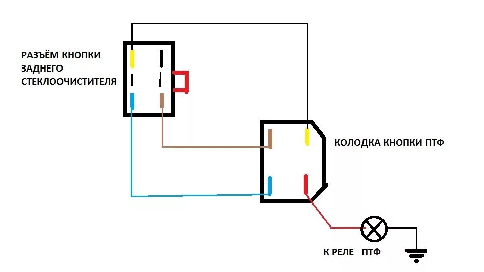 Подключение кнопки противотуманок с подсветкой Противотуманки - KIA Sportage (1G), 2 л, 2002 года тюнинг DRIVE2