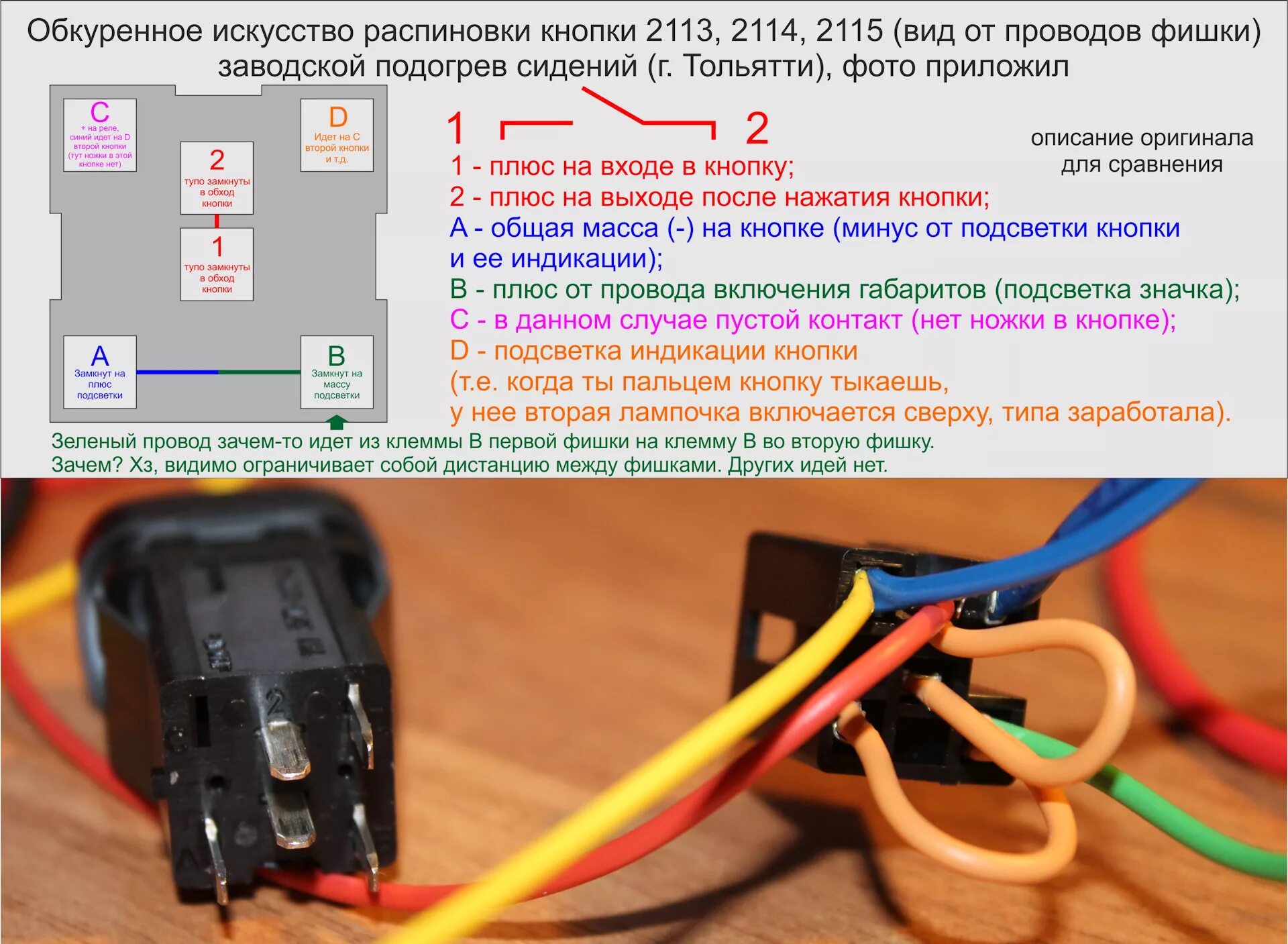 Подключение кнопки птф 2114 Скрытое подключение антирадара и видеорегистратора через Накладка тоннеля КПП по