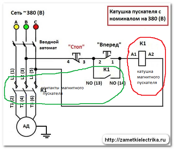 Подключение кнопки с пускателю катушкой 380 Ответы Mail.ru: 1. Составить перечень неисправностей магнитного пускателя