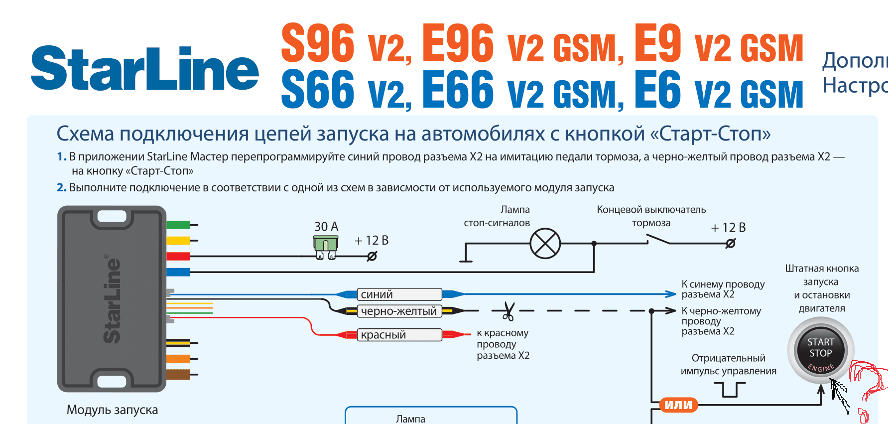 Подключение кнопки s96 Кнопка старт-стоп, куда подключить провод на запуск стартера / Самостоятельная у