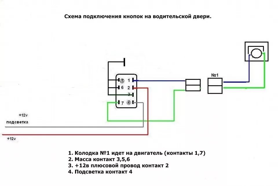 Подключение кнопки ваз 2115 схема кнопки Установка Блока кнопок ЭСП от Волги 3110 и Калино кнопок на каждую дверь - Lada 