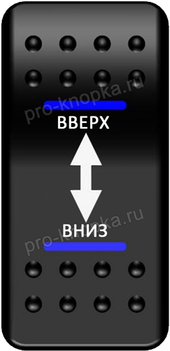 Подключение кнопки вверх вниз Кнопка включения Вверх-Вниз Печать Синий/Синий pk-G3BB-4B000-09 - Переключатели 