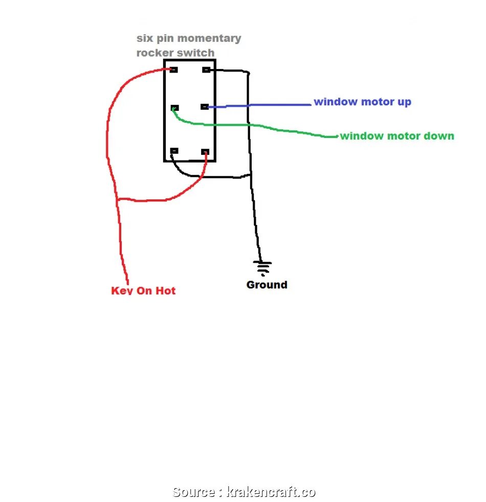 Подключение кнопки вверх вниз Dpdt Rocker Switch Wiring Diagram Wiring Diagram 6 Installation Diagram Position