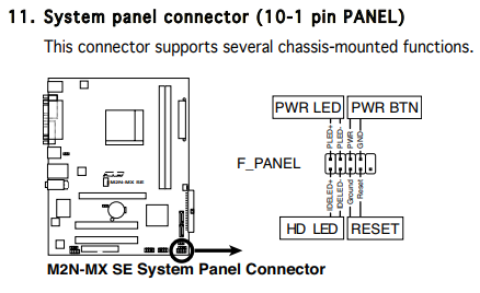 Подключение кнопок асус Ответы Mail.ru: Как подключить переднею панель (кнопку и лампочки) на материнско