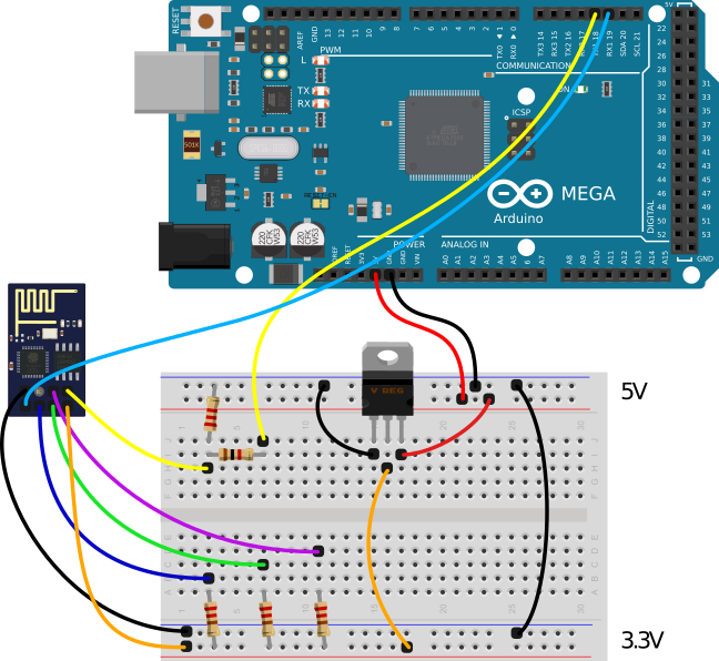 Подключение кнопок к ардуино mega 2650 Модуль Wi-Fi ESP8266 (ESP-01): подключение, прошивка и распиновка Амперка / Вики