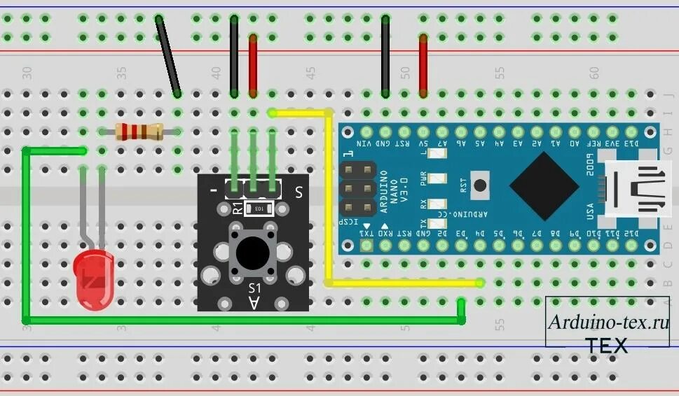 Подключение кнопок к ардуино mega 2650 KY-004 Модуль тактовой кнопки. Подключение к Arduino.