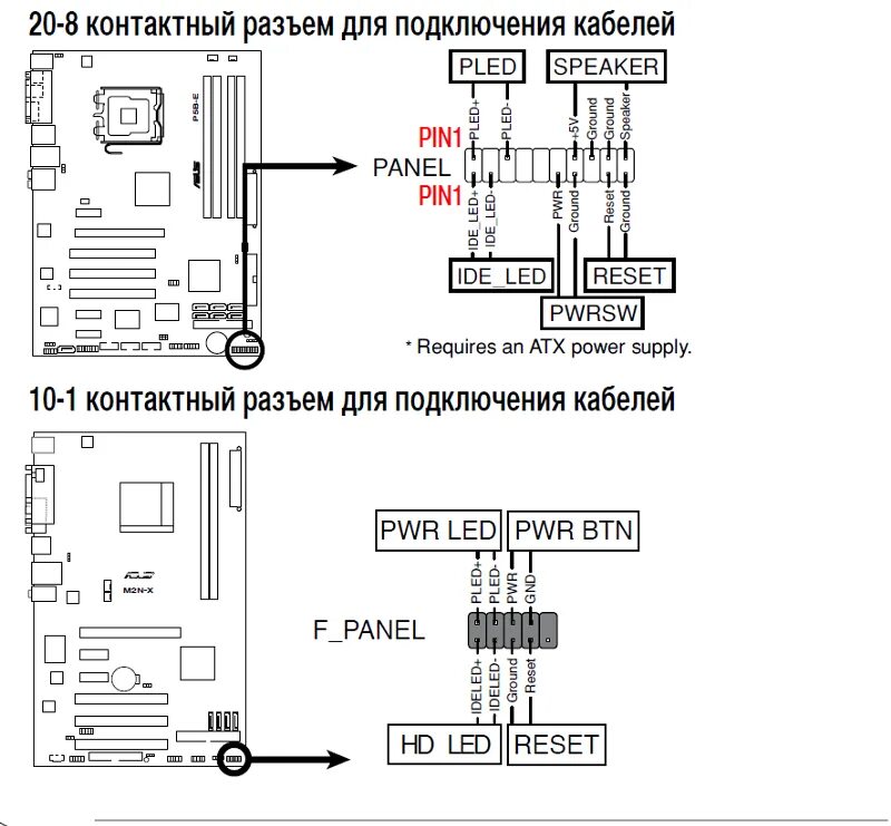 Подключение кнопок к материнской плате asus Ответы Mail.ru: К каким контактам подключить кнопку питания на материнской плате