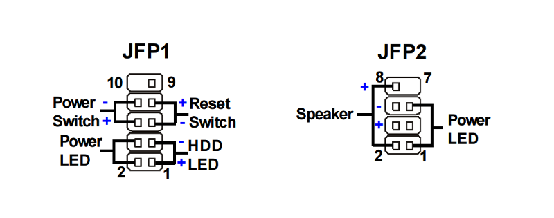Подключение кнопок к материнской плате msi Ответы Mail.ru: Что такое jfp1 на мат плате MSI?