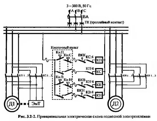 Подключение кнопок кран балки Ответы Mail.ru: запуск асинхроннго двигателя