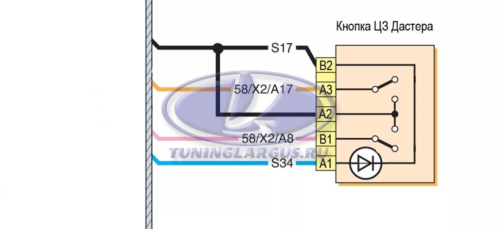 Подключение кнопок логан кнопка аварийки лада ларгус - Авто Класс.ру