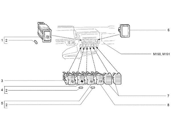 Подключение кнопок нива 21213 Переключатели ВАЗ . Каталог запчастей с ценами НИВА 21213, 2131 NIVA