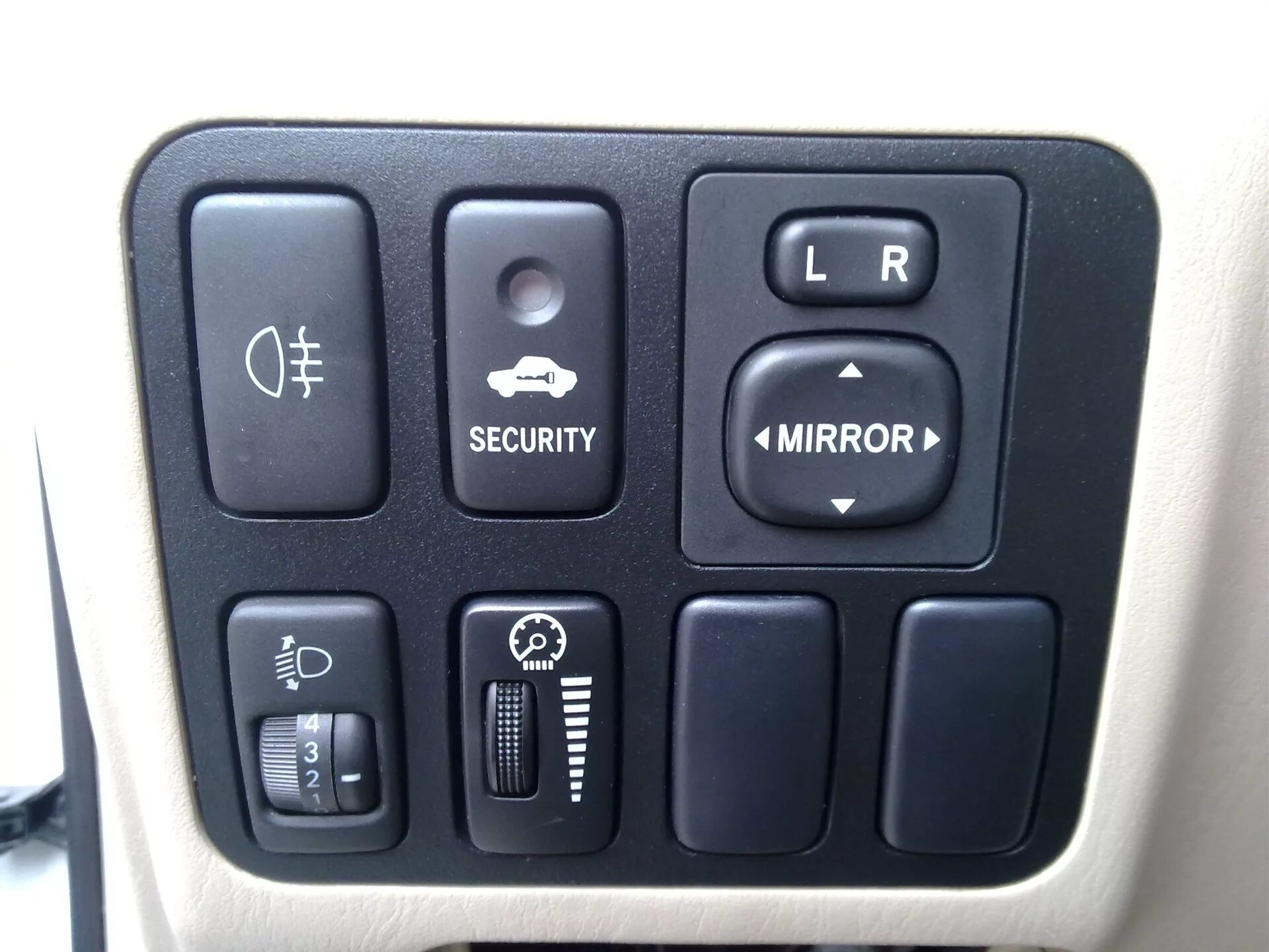 Подключение кнопок прадо 120 Security mode - Toyota Land Cruiser Prado 120-series, 2,7 л, 2007 года аксессуар