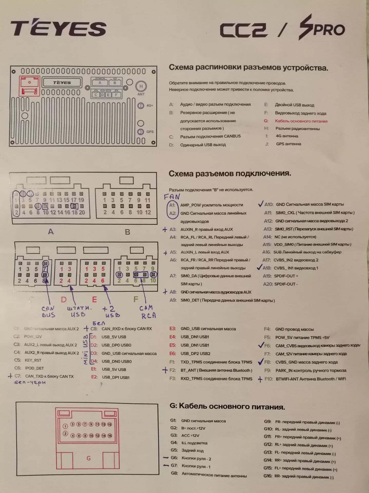 Подключение кнопок руля к teyes cc3 китай-голова Teyes spro 2/32, фото отчёт ч. 1 (доставка, сборка) - Nissan X-Trai