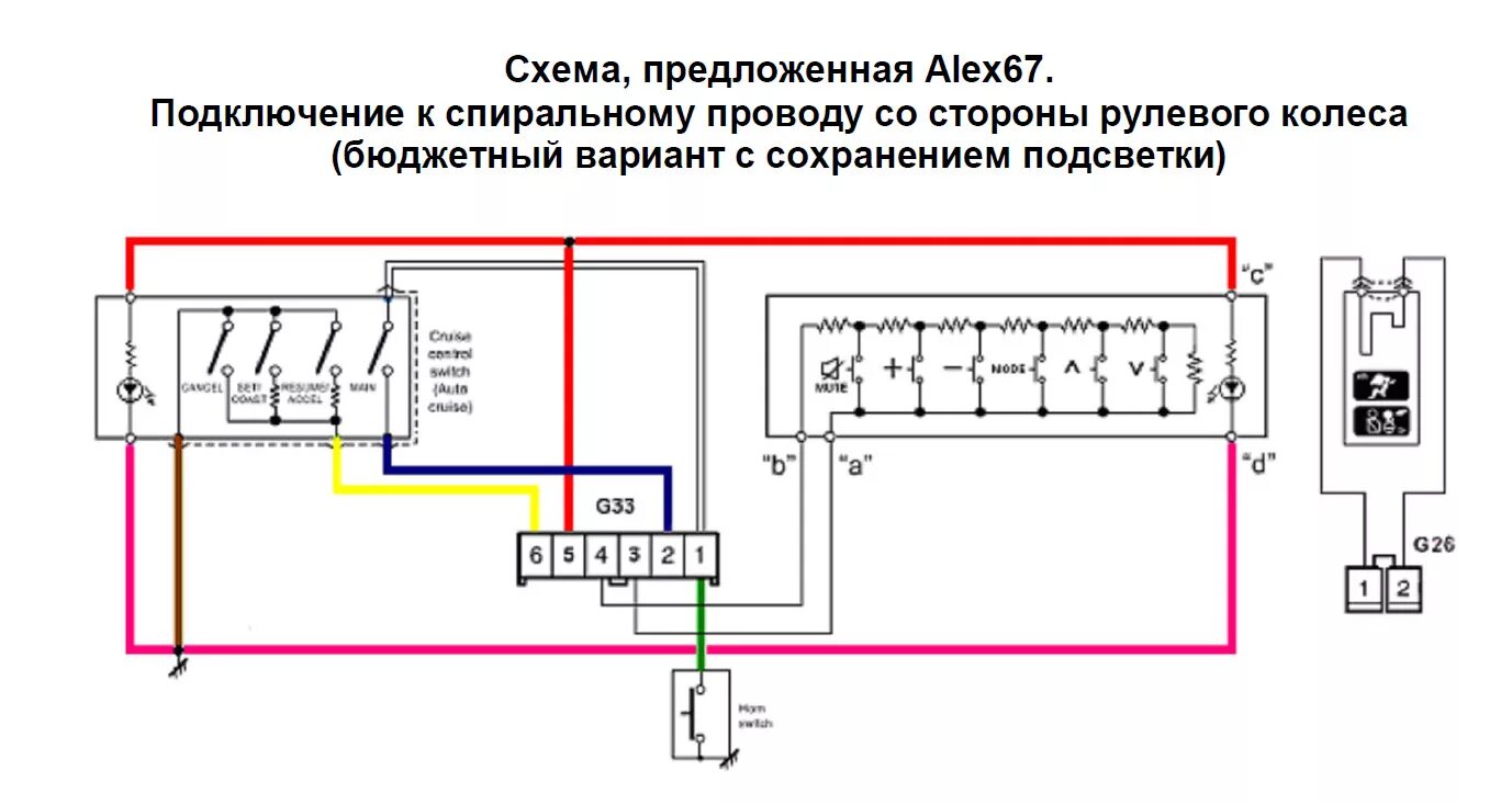 Подключение кнопок руля сузуки Круиз на новом руле - часть 1 - Suzuki Grand Vitara (2G), 2 л, 2010 года тюнинг 