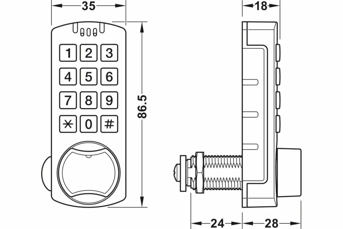 Подключение кодового замка Замок для ячеек Hafele Minilock 225.12.340 - выгодная цена, отзывы, характеристи