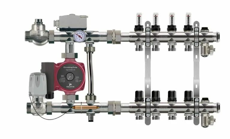 Подключение коллектора тим к системе отопления Группа автономной циркуляции для систем отопления нержавеющая JH-1038 в Москве
