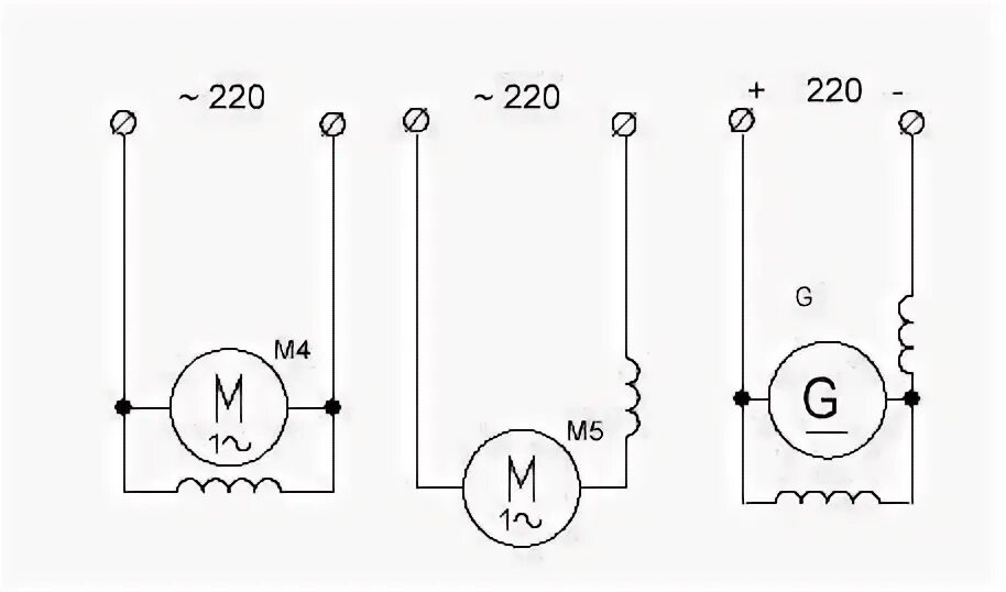 Подключение коллекторного двигателя 220 вольт Подключение асинхронного и коллекторного двигателя СМА