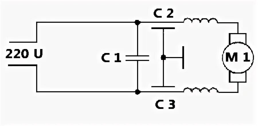 Подключение коллекторного двигателя 220 вольт Схема подключения болгарки с конденсатором без регулятора - Фотоподборки 1