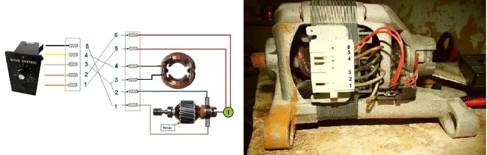 Подключение коллекторного двигателя от стиралки 400 Вт, 220 В переменного тока, точечный контроллер скорости двигателя, контролл