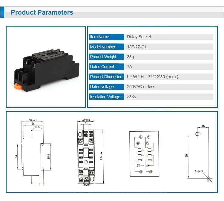 Подключение колодки реле Source PYF08A ממסר 12 v שקע ממסר למקרר on m.alibaba.com