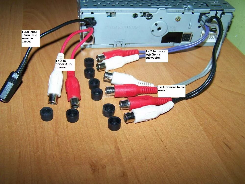 Подключение колокольчиков к магнитоле Radio Clarion DXZ848RMC Wyjscia - elektroda.pl