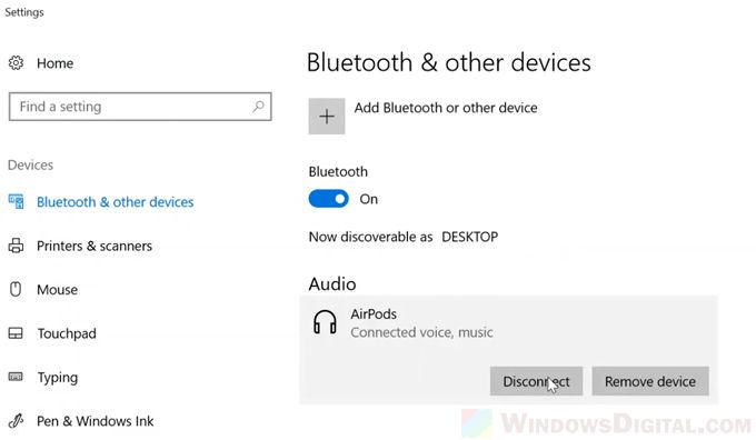 Подключение колонки через блютуз к компьютеру How to Connect Apple AirPods or AirPods Pro to Windows 10 Computer Windows 10, A