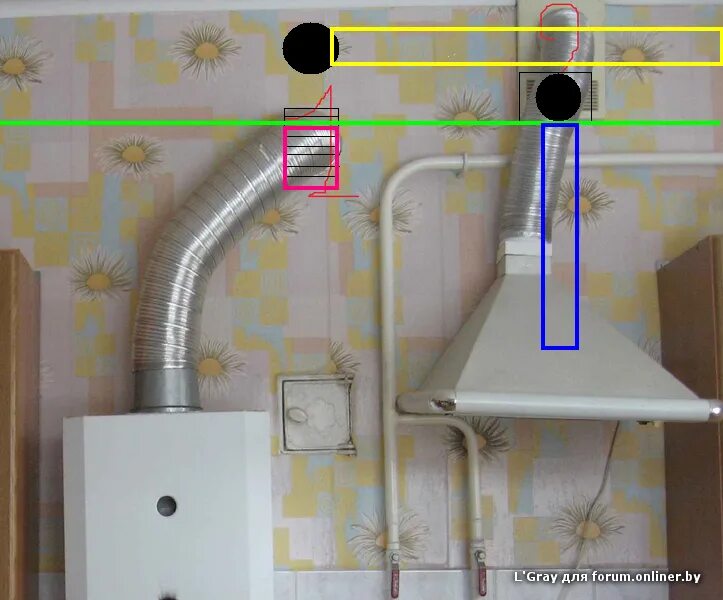 Подключение колонки газовой на кухне Приточная вентиляция в квартире - Форум onliner.by