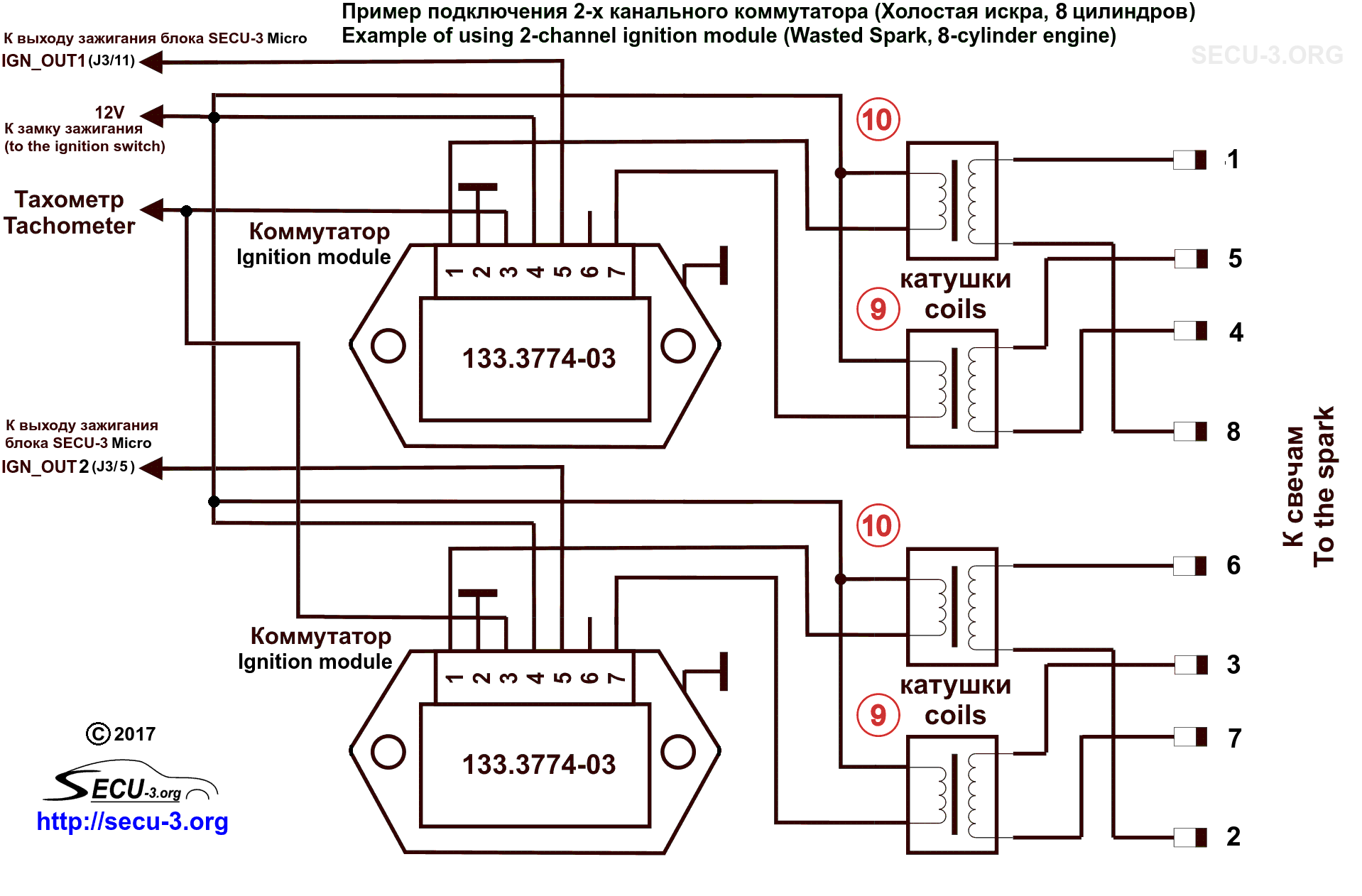 Подключение коммутатора ваз Блок МПСЗ SECU-3 Micro USB - МПСЗ SECU-3 / Ignition and fuel injection system