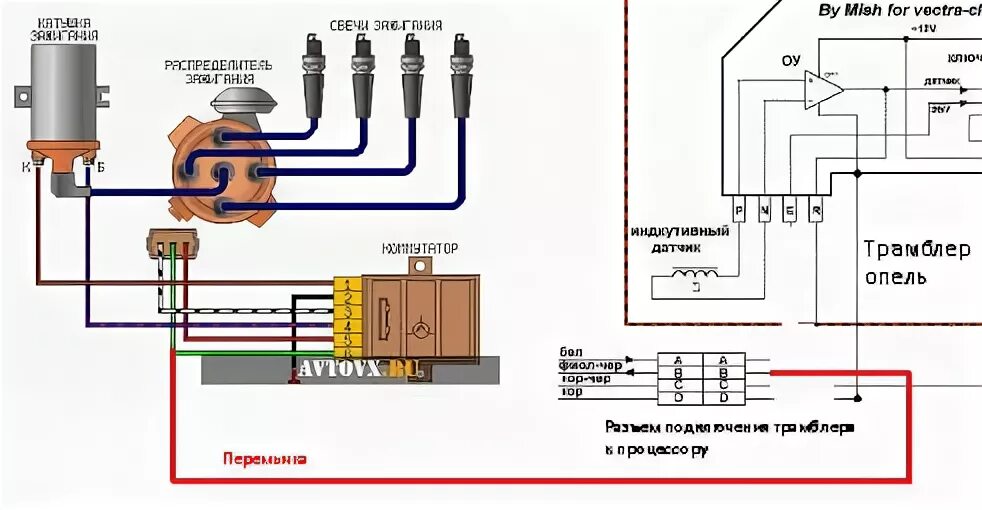 Подключение коммутатора ваз 2109 Установка системы зажигания ваз 2109 - Opel Astra F, 1,6 л, 1992 года поломка DR