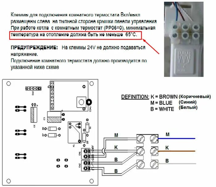 Подключение комнатного термостата к электрокотлу без включателя Подключение термостата к газовому котлу HeatProf.ru
