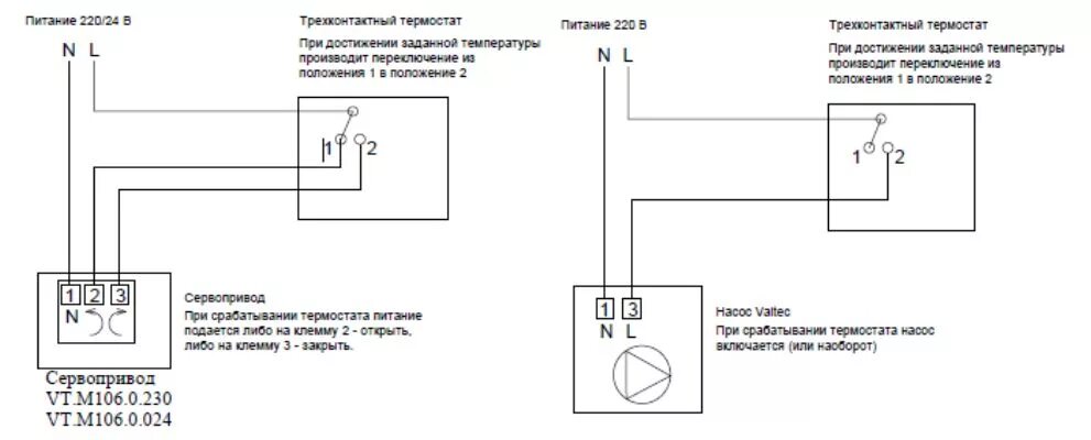 Подключение комнатного термостата к циркуляционному насосу Термостат регулируемый с накладным датчиком Valtec