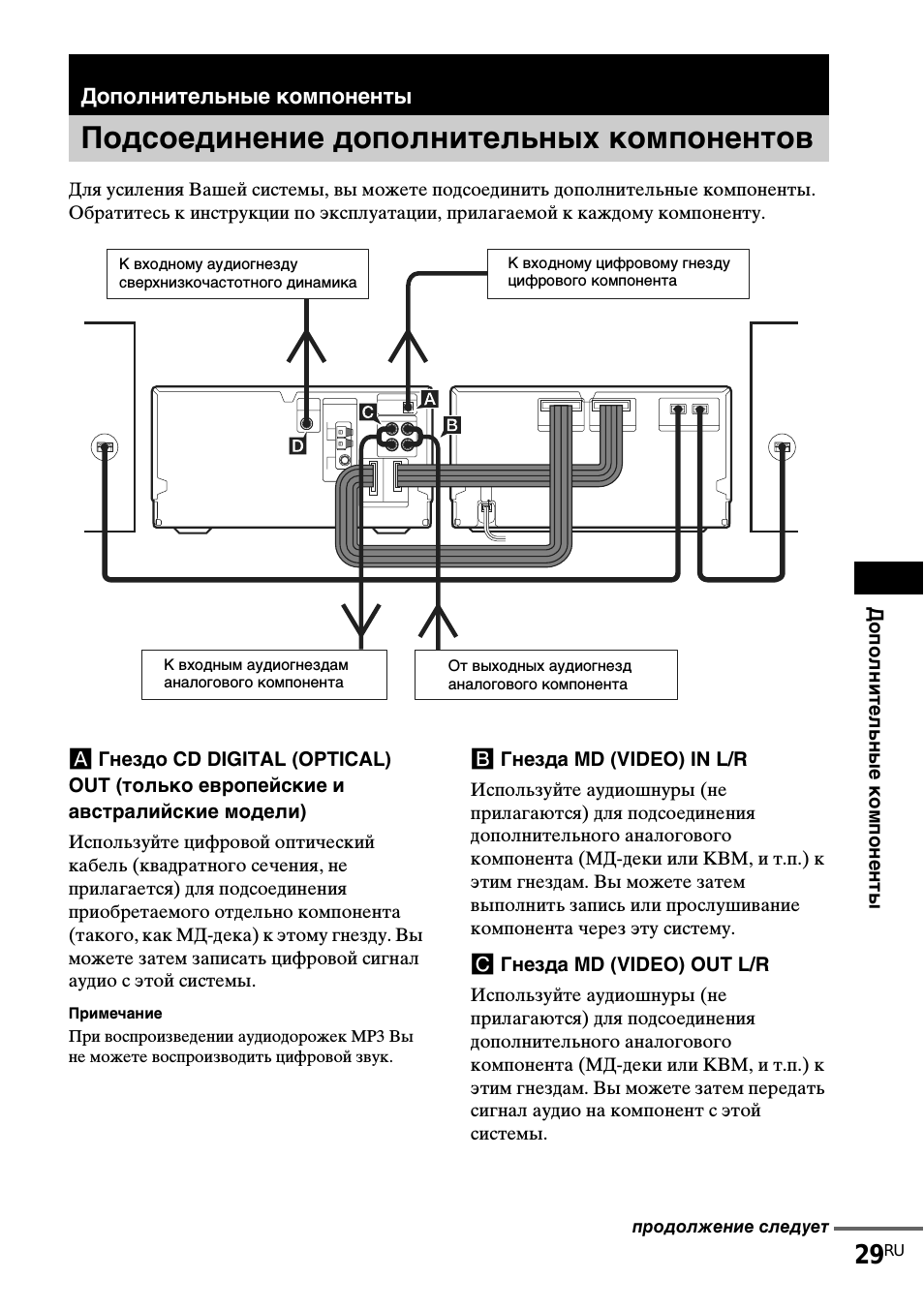 Подключение с помощью hdmi, Подключение оборудования Инструкция по эксплуатации 