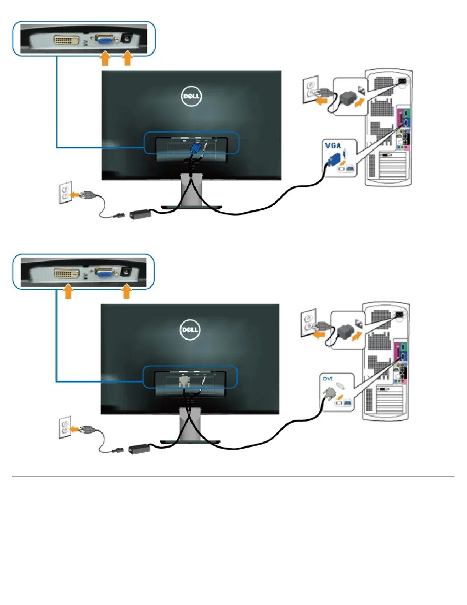 Подключение компьютера к монитору как подключить Страница 14/32 - Руководство пользователя: Монитор DELL S2240M Monitor