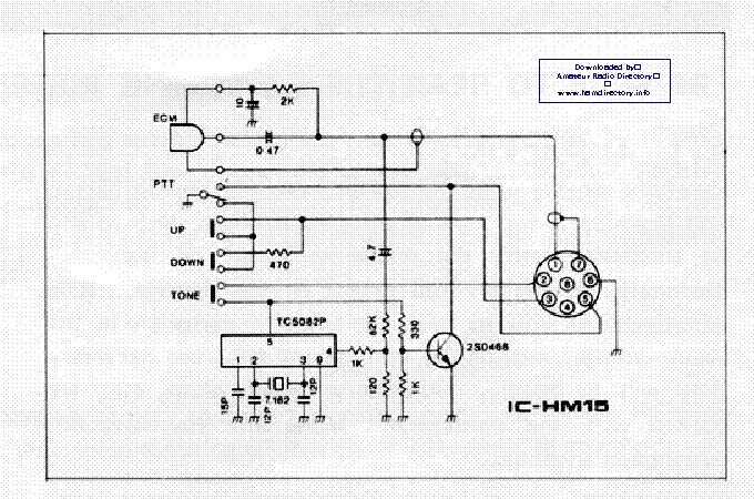 Подключение компьютера к трансиверу ICOM HM-90 SCH Service Manual download, schematics, eeprom, repair info for elec