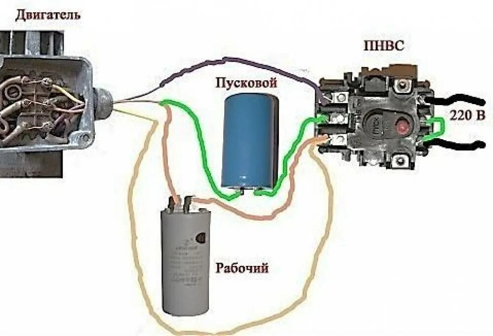 Подключение конденсатора через кнопку пнвс Купить двигатель АИС56А2 АИС56А2 0.09 кВт, 3000 об/мин, 80х65х50 мм оптом и в ро