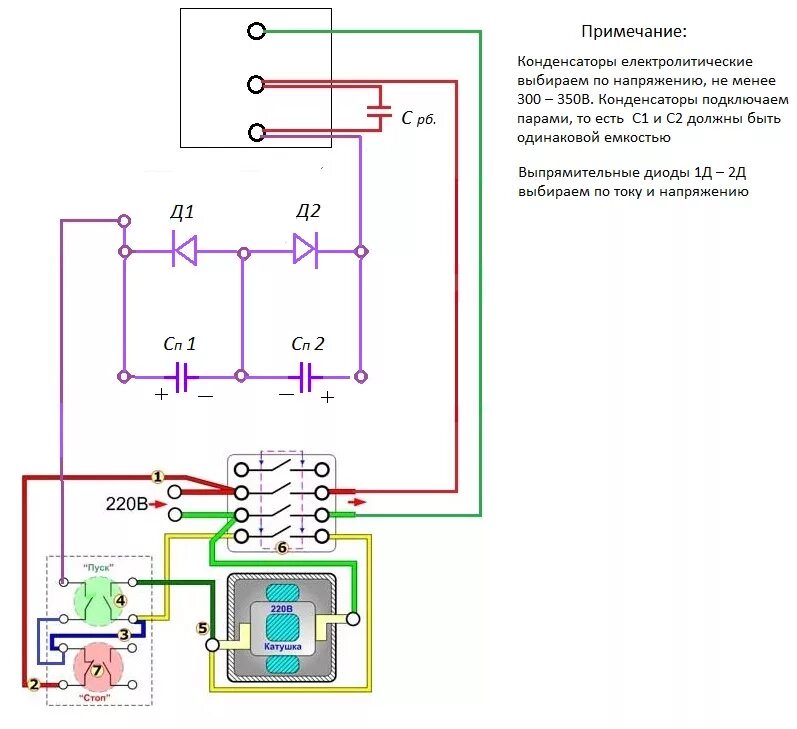 Контактор 3-х фазный 380В, 25А, 11кВт (11009)